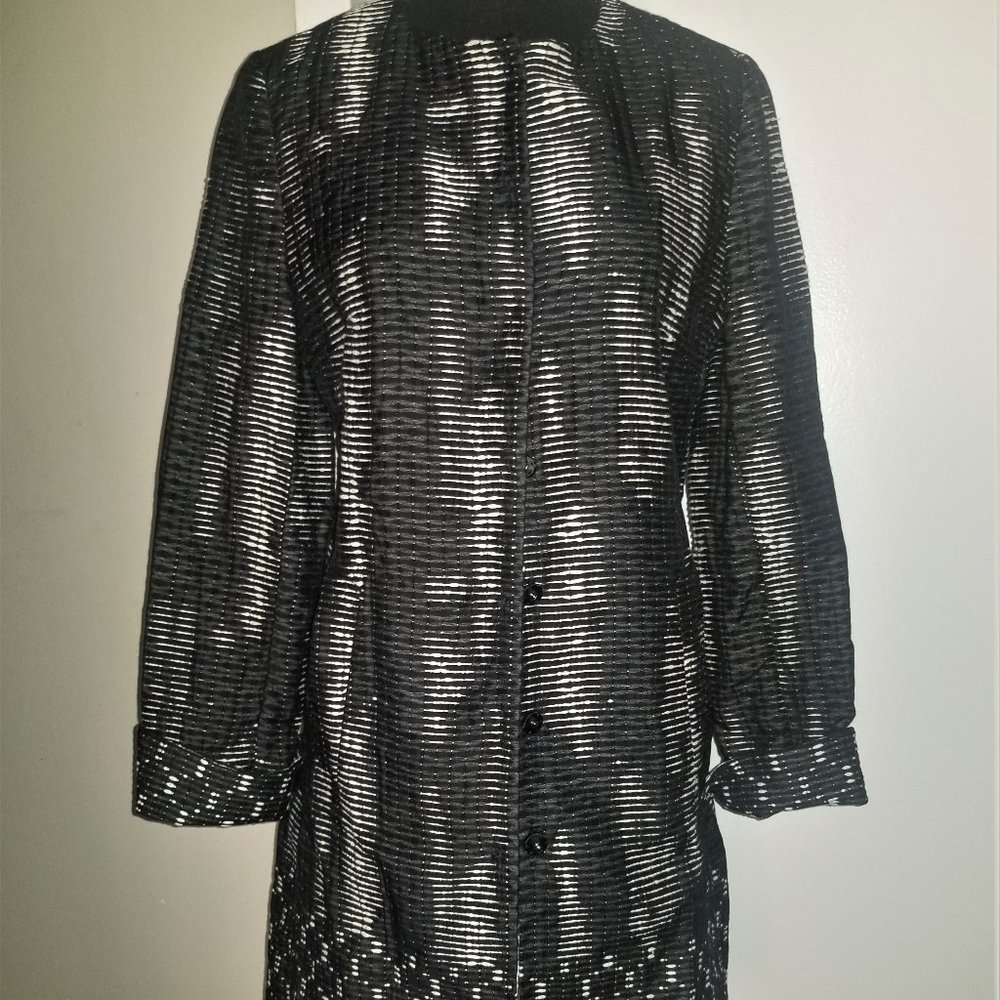 Collarless Car Coat/Blazer - S